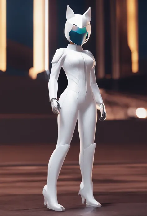 roblox avatar, lunar themed attire, super glitched, chrome outfit, profile picture 1024px, roblox screenshot, roblox, white scary skin, smooth white tight clothes suit, catboy, subtle glitches, clear outfit design,