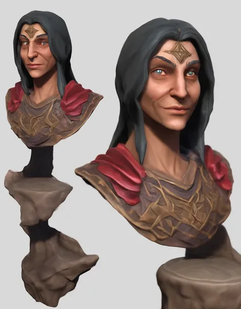 A 3d concept bust of an assassin I created using Zbrush, Maya, Mari, V-Ray, Keyshot and Nuke. The design of the base was based on world of warcrafts artwork.