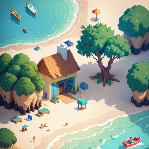 Pixel Art Beach