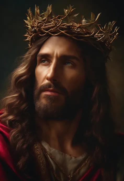 Jesus Christ wearing a crown of thorns