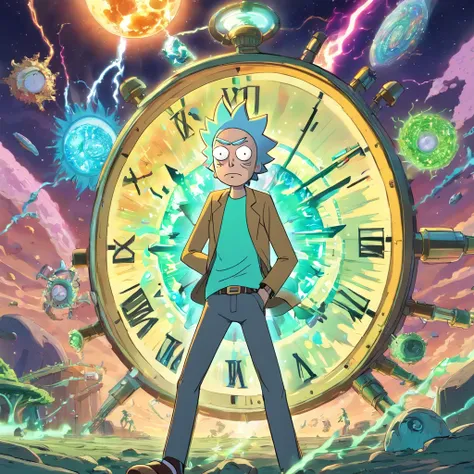 title: "Chronological chaos"

Sinopse: In the episode "Chronological chaos" de Rick and Morty, a crazy new invention by Rick accidentally messes up the entire time continuum, leading to a chaotic collision of different timelines. The narrative begins when ...