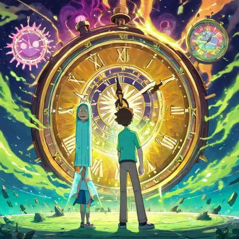 title: "Chronological chaos"

Sinopse: In the episode "Chronological chaos" de Rick and Morty, a crazy new invention by Rick accidentally messes up the entire time continuum, leading to a chaotic collision of different timelines. The narrative begins when ...