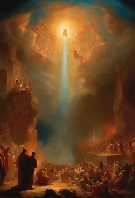 The Last Judgment in the style of British artist John Martin