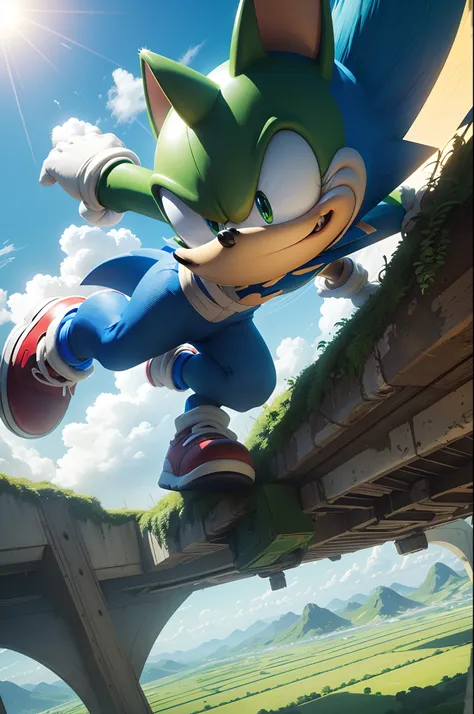 Sonic is a character from the popular video game! He is a green hedgehog, Ability to run super fast and do many loops in space. Sonic is very agile and loves to adventure around the world against enemies Dr. Robotnik. He has hair like a meadow field and is...