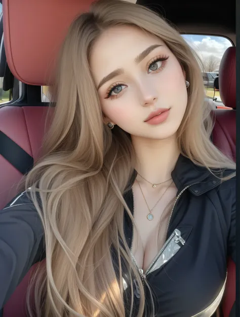 arafed frau mit langen haaren sitzt in einem auto, Pokimane, portrait sophie mudd, 18 years old, Alexa Grace, Kailee Mandel, Anna Nikonova alias Newmilky, 1 6 Jahre alt, 19-year-old girl, good young girl, Beautiful girl, Angelina Stroganova, 21 Jahre alt, ...