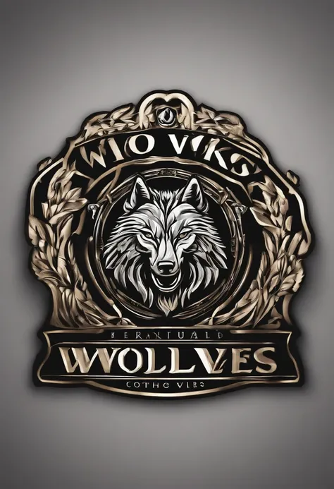 Logo for mens clothing brand related wolves emblem for mens designer clothing brand in excellent quality spectacular designer well detailed modern excellent quality Full HD 9k and natural lighting