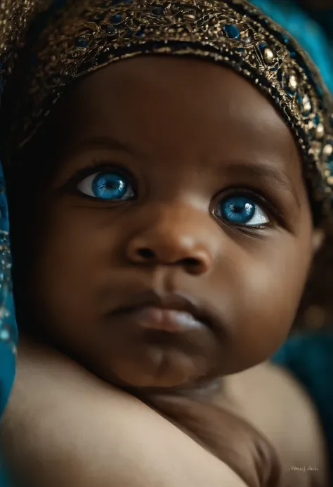 blue ocean eyes, black baby.