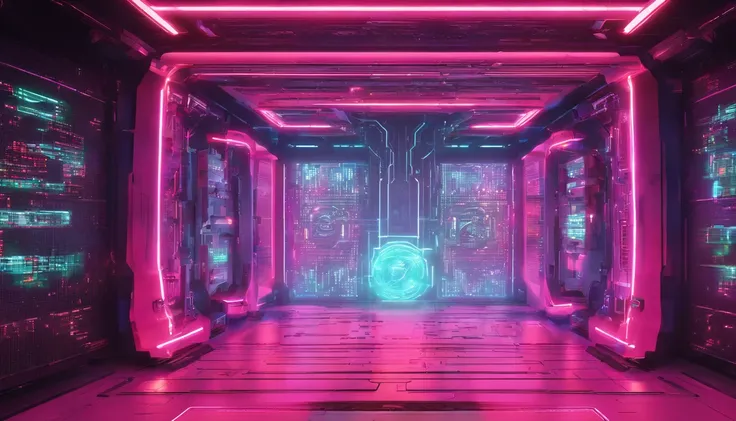 Cyberpunk background, caixas de som de gigantes de fundo, cyberpunk lighting