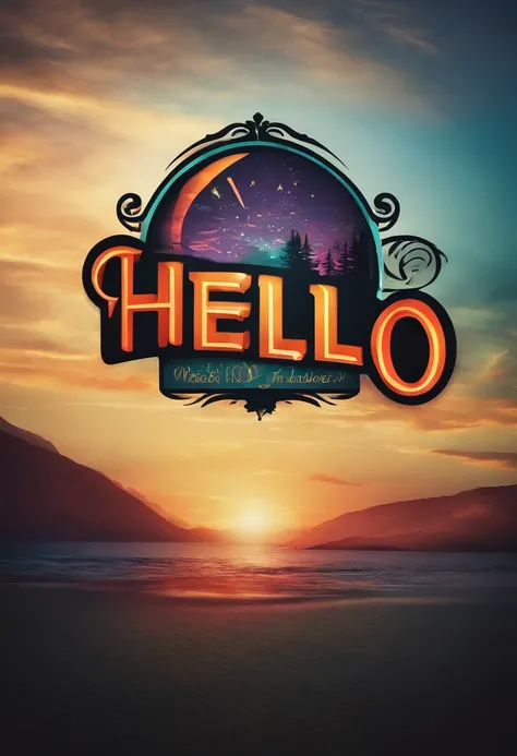 Create a logo that says "Hello"