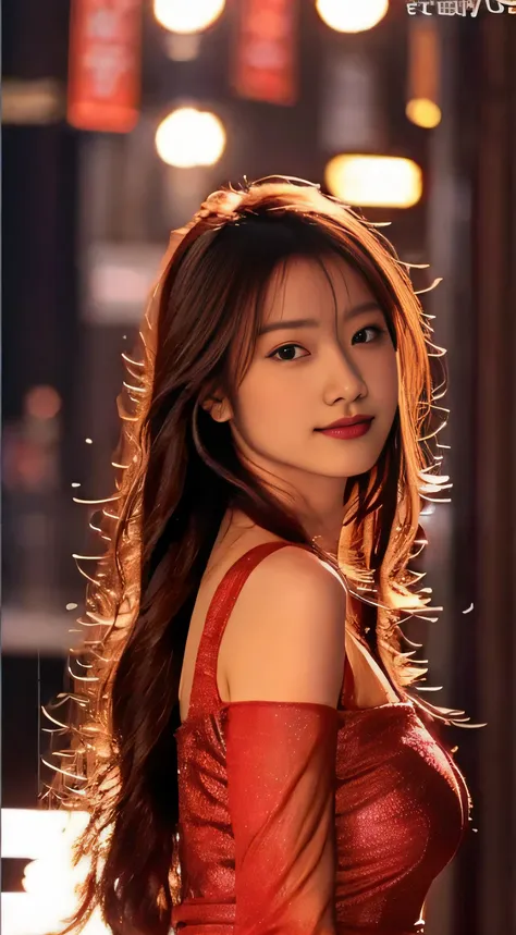 top-quality。８K-Picture。Ultra-high pixel。The background is the city at night。girl with。hair is long and slightly wavy,,,,,,,,,,,,,,,,,,,,,,,,,,,,,,,,,,,,,,,,,,,,,,,,,,,,,,,,,,,,,,,,,,,,,,,,,,,,,,,,,,,,,,,,,,,,,,,,,。The color is dark brown。Glamour style、((hu...