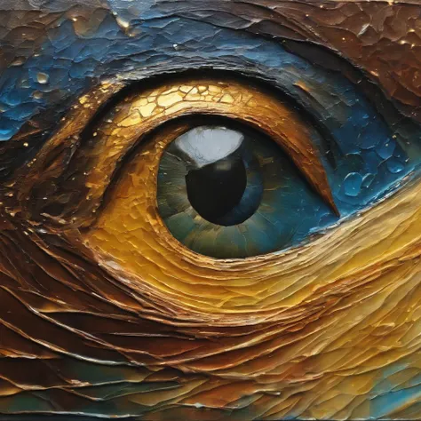 Coarse brushstrokes and wet paint，Fibonacci，the golden ratio，Melted wax，Visible brush strokes，3D mosaic wireframe，neurons，colours，oil on the canvas，Thick brushstrokes，insanely details，8K  UHD，ultra-realistic realism，Van Gogh Starry Sky