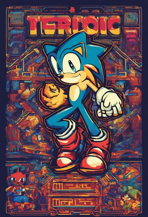 Sonic The Hedgehog, incredible details, dynamic background, perfect hands, rosto perfeito