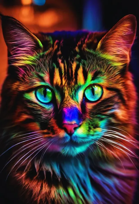 neon cat