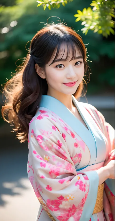 Nikon Z 85mm、The Beauty of Japan、Elegant and elegant portrait、japanese theme、Traditional kimono、Washi background、Filming in the Japan Garden、Beautiful Japan makeup、Soft glow of natural light、A beautiful woman who symbolizes Japan culture