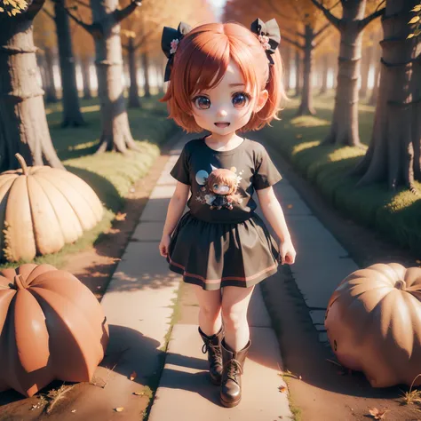 Cute Baby Chibi Anime,(((Chibi 3D))) (Best Quality) (Master Price)、(Chibi twins:1.3)、Cute T-shirt、Gather Skirt、Amiage Boots、The background is a fairytale autumn forest、Holding hands and hands、Open your mouth and smile、Standing
Coming soon