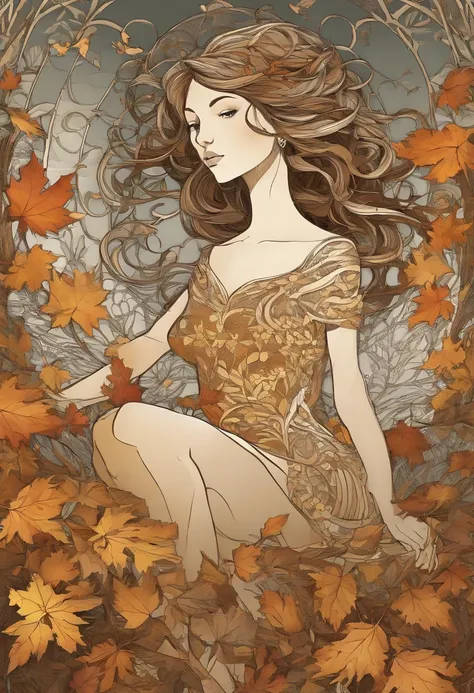 (1girl:1.3), full body, abstract art, style of rebecca guay,fractal art, autumn colors,
 style-swirlmagic, (masterpiece, best quality, high quality, highres, ultra-detailed),