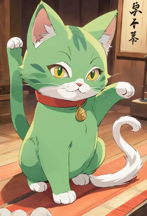 A character that combines the characteristics of a beckoning cat and a cat。Maneki-neko is usually、Because I am making a gesture that invites happiness with one hand.、Lets incorporate this pose into the cat。Like a beckoning cat、Pose with one hand raised and...