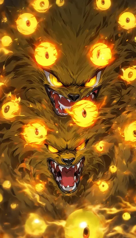 Yellow werewolf eyeballs