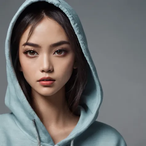 beautiful filipino slim college girl, wearing hoodie, looking at viewer, portrait, hyper detailed POV, by lee jeffries, nikon d850, film stock photograph ,4 kodak portra 400 ,camera f1.6 lens ,rich colors ,hyper realistic ,lifelike texture, dramatic lighti...