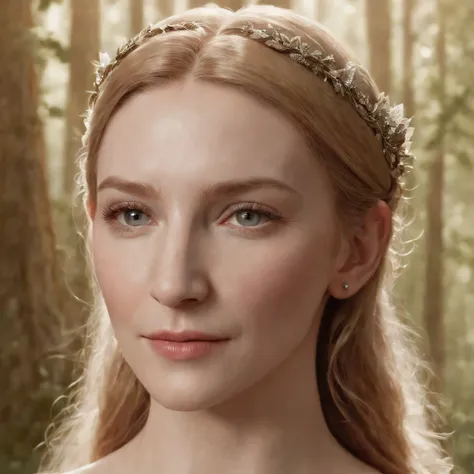 High detail RAW color art, animation, White skin, 
(Young Cate Blanchett:1.1) PLAYS GALADLER FROM LOTR, Pointy ears, In the Sequoia Forest, ears of elf, ((Cartoon style)), ((lord of the ring)), (Shy), mistic, elegant, Beautiful face, Forest River, Sheer wh...