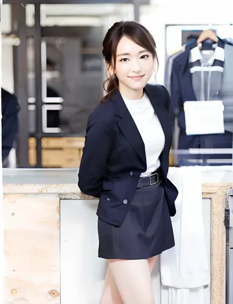 Close up portrait of woman in white blouse, Wearing a business suit, Wearing a business suit, business clothes, Girl in suit, flaxen ponytail、wearing fashion suit, Wearing a strict business suit, wearing jacket and skirt, Girl in a suit, korean female fash...