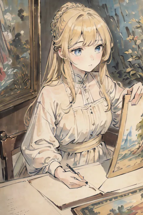 masterpiece, best quality, an extremely delicate and beautiful girl,an extremely delicate and beautiful, world masterpiece theater, ultra-detailed, highly detailed, best quality, blonde hair, highres, extremely detailed,1girl, best quality, illustration, l...