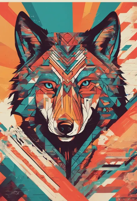 (nvinkpunk:1.2) (snthwve style:0.8) wolf, anthro, lightwave, sunset, intricate, highly detailed