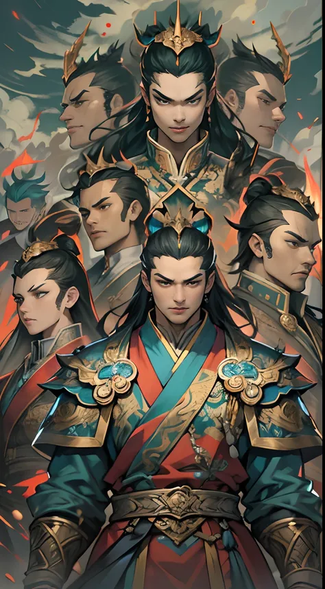 A group of young and energetic people gathered together, with a strong aura emanating from them. Among them, Li Gu stands tall and straight, with eyes shining with determination. Representatives of the eight major forces stand in the distance, looking at t...