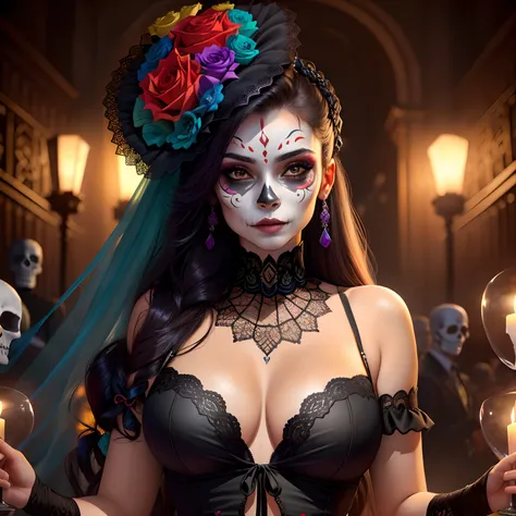 Day of the dead sexy woman