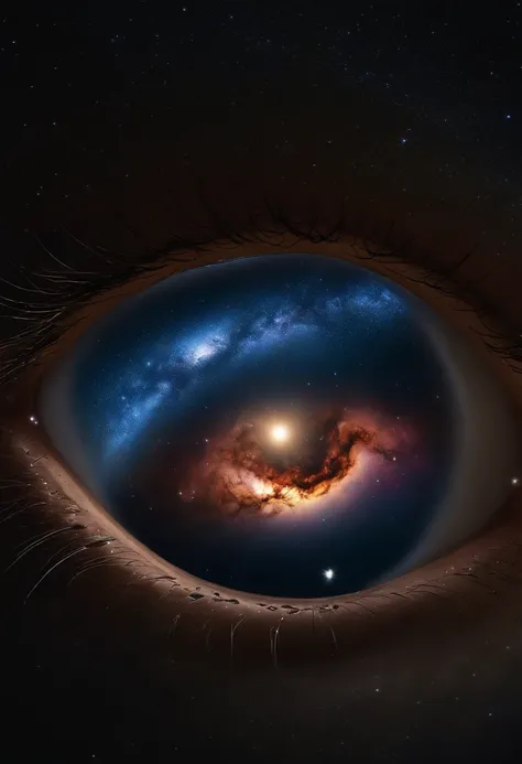 The Milky Way in the eye: surrealism