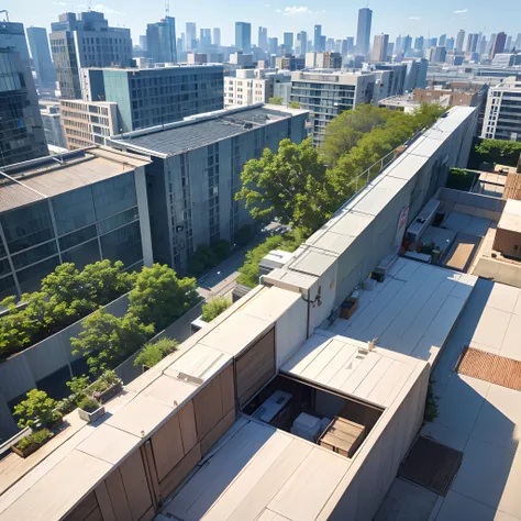 城市, On the rooftop, Urban farm, Urban living, Sustainability, tie