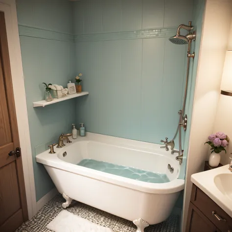 Small bathroom decor with Shower & Bathtub