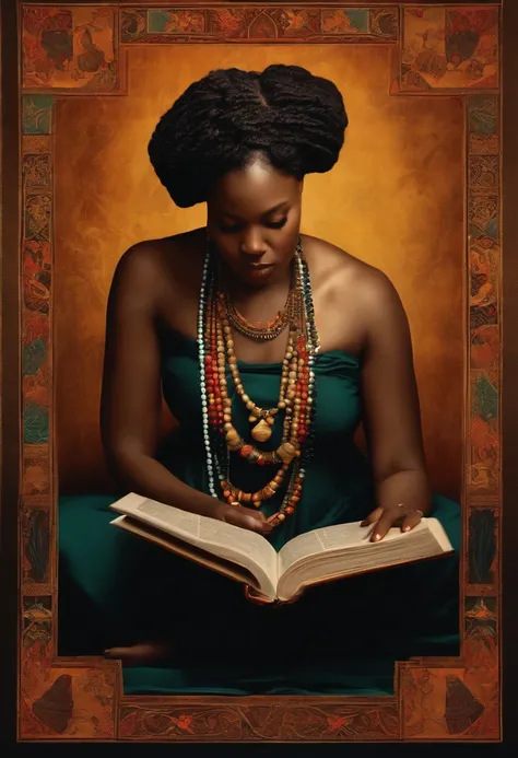 Black woman reading oracle