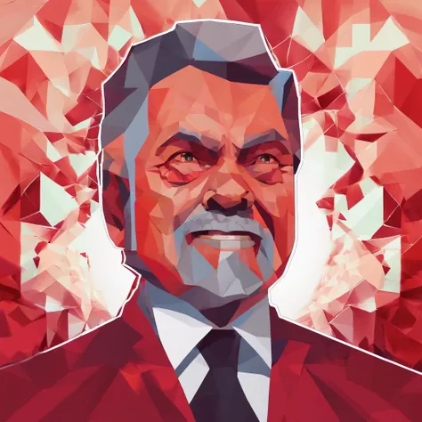 Brazil President Lula with a monster appearance, transformed into a powerful and frightening creature with red eyes and sharp teeth, displaying a terrifying smile that sends chills down the spine, emerging from a dark and threatening scene, realistic photo