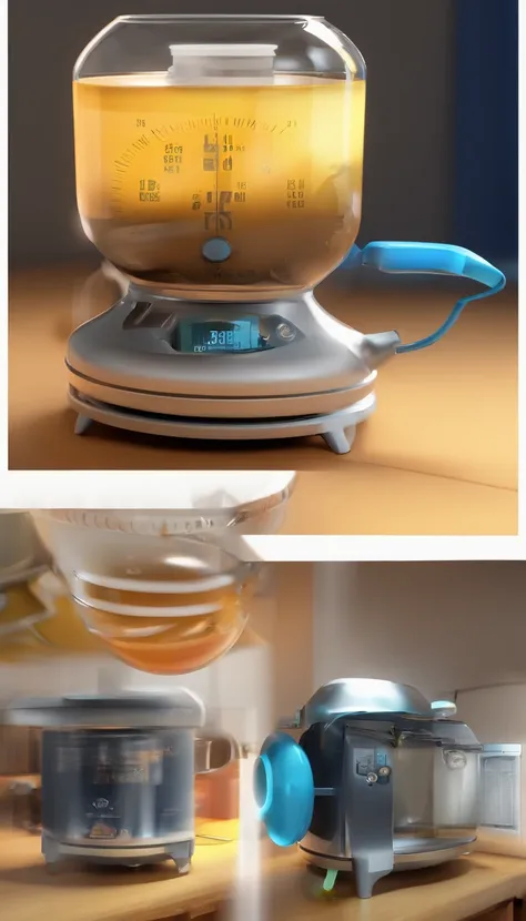 Alarm clock-like water cup