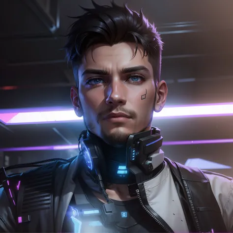 Change background cyberpunk handsome boy.realistic face.8k ultra realistic.