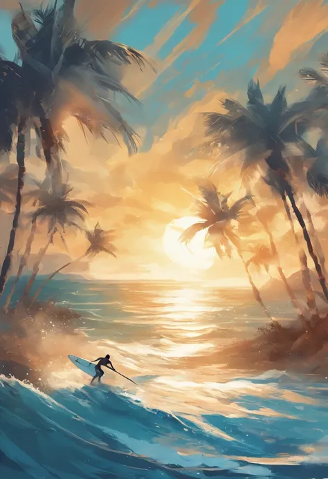 (best quality,4k,8k,highres,masterpiece:1.2),ultra-detailed,(realistic,photorealistic,photo-realistic:1.37),extremely detailed face, shiny eyes, luscious lips, tan skin,
surfer silhouette, dynamic pose, mid-air jump, hair flowing in the wind, surfboard car...