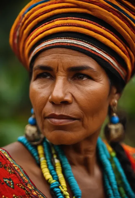 Beautiful caiçara woman, na janela