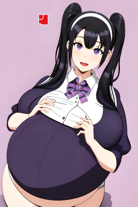 Twintails, black hair,Big Baby Bump pregnant, school uniform, Big boobs, nipple, cum,16 years girl, Big pregnant Belly, Big Pregnant girl, Largest Belly of Pregnant, Huge 9 months Pregnancy Pregnancy Belly, purple eyes, Hugest pregnancy belly