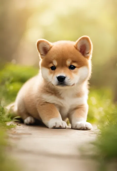 Cute Shiba Inu puppy、without background