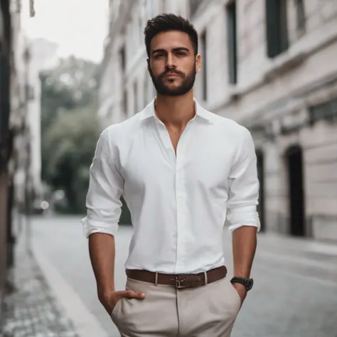 a men with white shirt