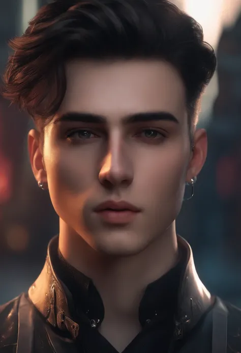 Change Background cyberpunk handsome boy, realistic face, 8k, ultra realistic,