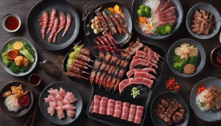 Delicious-looking yakiniku set meal