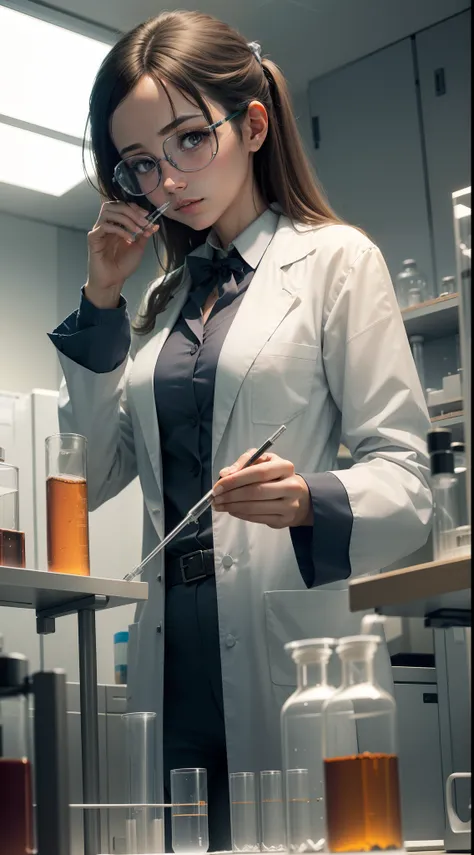 A scientist examining test tubes in a laboratory, symbolizing Drug Development.