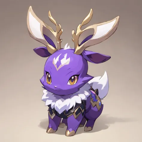 Knight Jackalope, short purple hair, jackalope antlers, dark armor(masterpiece, best quality)