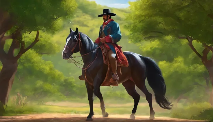 Gaucho, coloring, Anime, hd