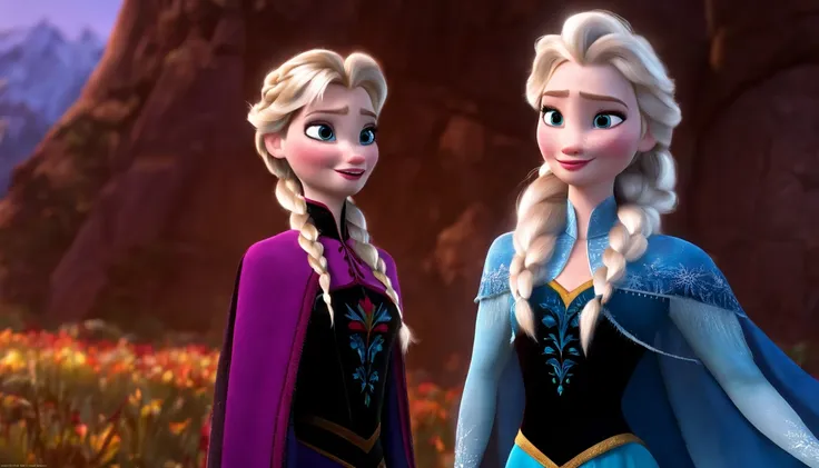 elsa do filme frozen com a roupa da mulher maravilha, realista, hd