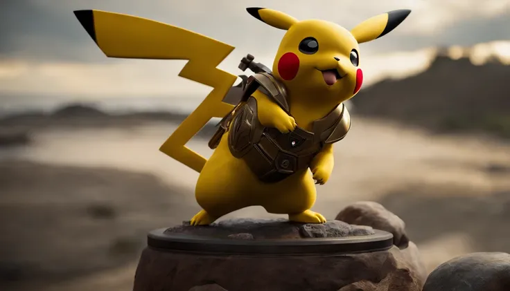 pikachu com armadura de ferro, mark 43, hd