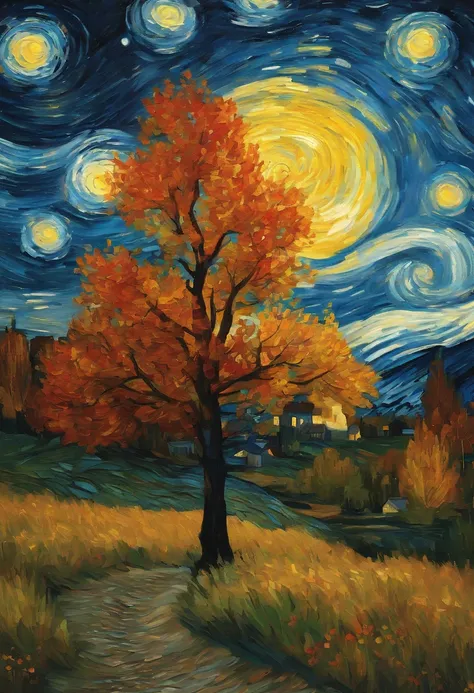 Noite estrelada van gogh, gamer