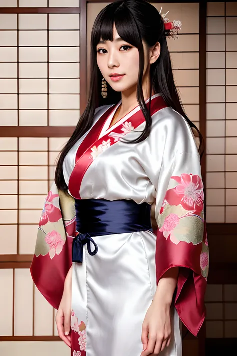 unparalleled masterpiece ever, Ultra realistic 8K CG, Perfect Artwork, 1girl in, Beautuful Women、Beautiful posture、well-groomed hair、portlate、Polite woman、Daughter of a samurai of the Edo period、bushido、Raised in strict discipline、(Rich:1.5), care、Hand Han...